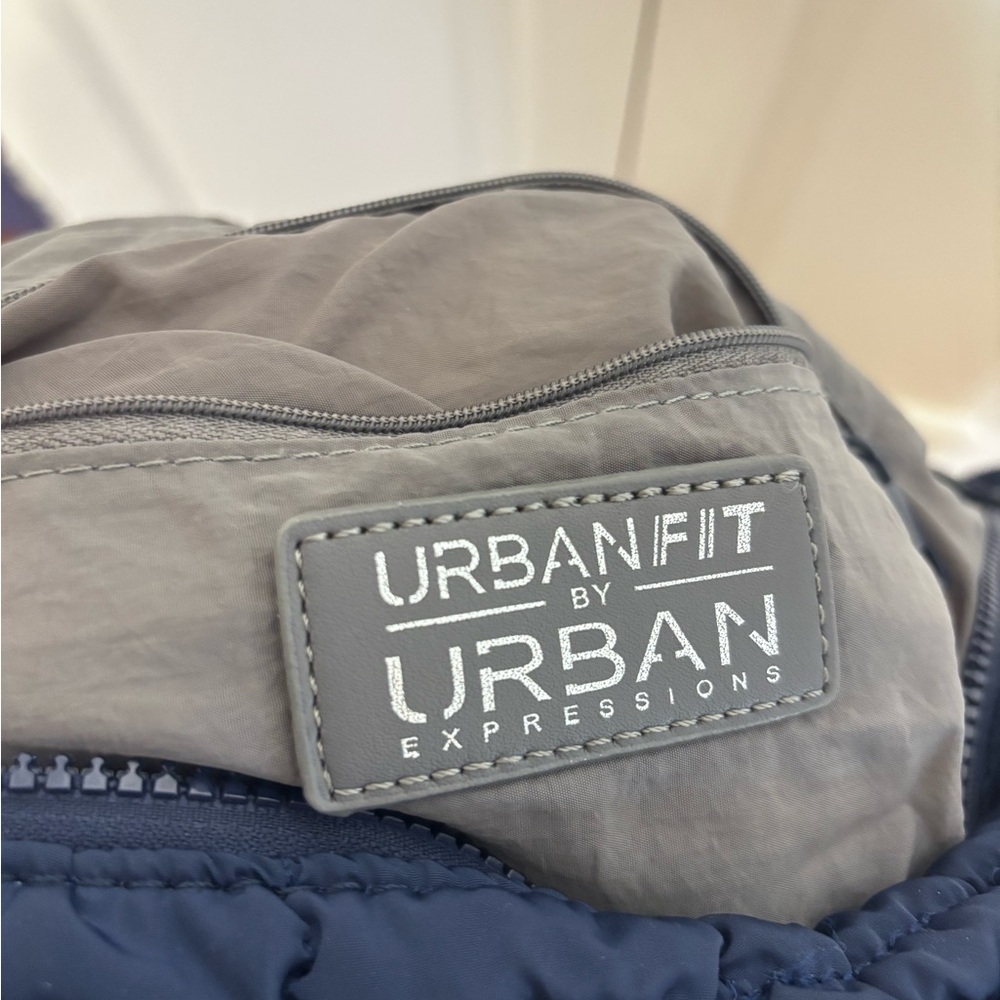 UrbanFit by Urban Expressions Puffer Bag in Navy - Picture 2 of 2